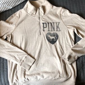 Half zip mock sweatshirt
